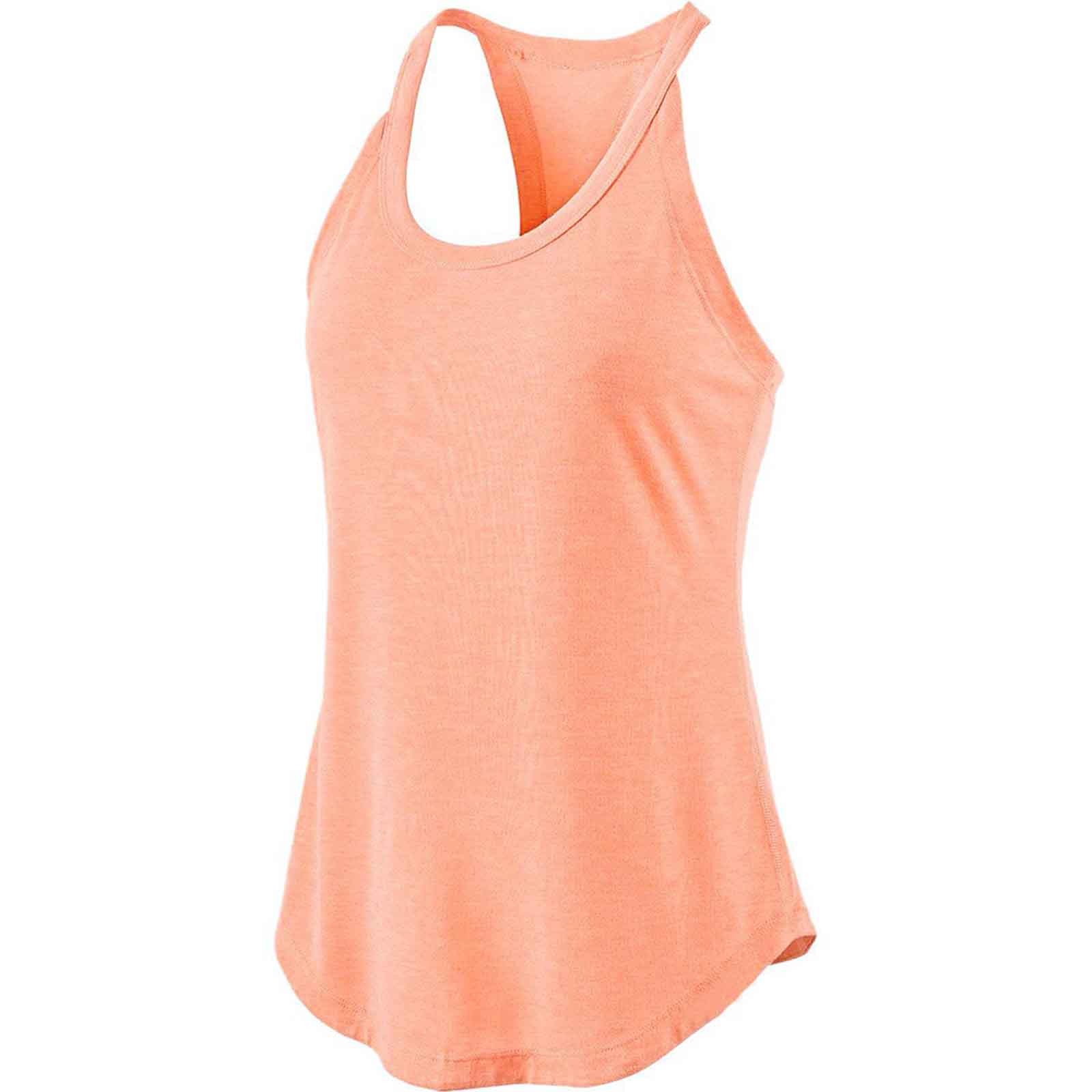 thumbnail image 4 of Camiseta deportiva holgada sin mangas para mujer - Camiseta de yoga y fitness con cuello redondo, color liso, 4 of 5